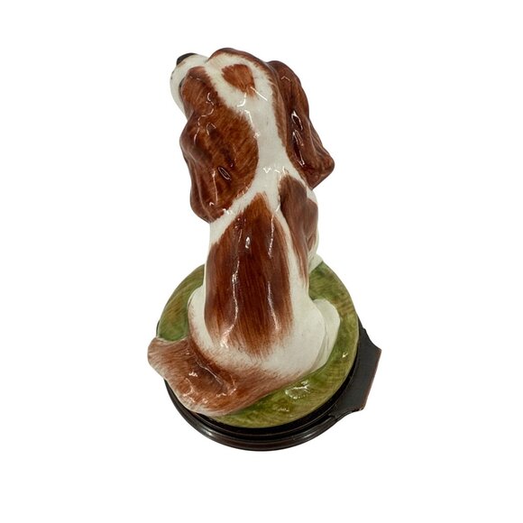 HALCYON DAYS PORCELAIN BONBONNIERE CAVALIER KING CHARLES‎ SPANIEL Trinket Box - Picture 4 of 12